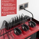 Wall Mount Power Tool Organizer with Charging Station