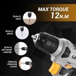 DEKOPRO 8V Cordless Drill & 42-Piece Accessory Set