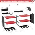Wall Mount Power Tool Organizer with Charging Station