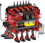 HOMECOR Wall-Mount Power Tool Organizer with Charging Station