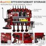 HOMECOR Wall-Mount Power Tool Organizer with Charging Station