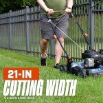 SENIX 21-Inch Gas Push Lawn Mower with Briggs & Stratton