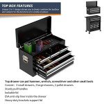 8-Drawer Rolling Tool Box with Lock and Wheels