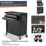 8-Drawer Rolling Tool Box with Lock and Wheels