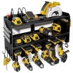 Power Tool Wall Organizer with Charging Station