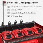 Wall-Mounted Power Tool Organizer with Charging Station