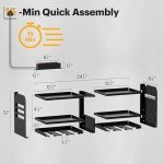 Power Tool Wall Organizer with Charging Station