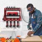 Wall-Mounted Power Tool Organizer with Charging Station