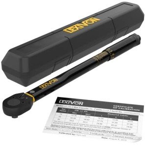 LEXIVON 3/8-Inch Click Torque Wrench 10-80 Ft-Lb