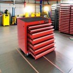 7-Drawer Rolling Tool Chest with Wheels - Red