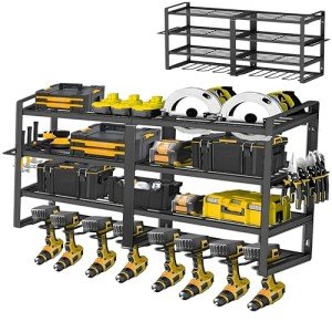 Heavy Duty Power Tool Organizer with Drill Holder