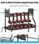 Large Power Tools Organizer with Charging Station