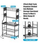 Large Power Tools Organizer with Charging Station