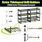Heavy Duty Power Tool Organizer with Drill Holder
