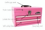 Apollo Tools 14-Inch Pink Steel Tool Box