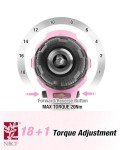 WORKPRO 12V Electric Screwdriver Set with Pink Tape