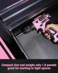 WORKPRO 12V Electric Screwdriver Set with Pink Tape