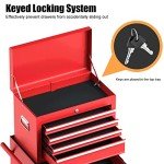 Goplus 6-Drawer Rolling Tool Chest with Lockable Wheels