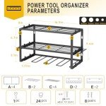 Power Tool Organizer - Wall Mounted Drill Holder