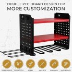 Power Tool Organizer with 6 Drill Holder Rack