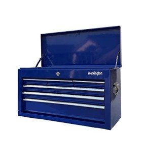 6-Drawer Portable Metal Tool Chest - Blue