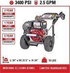 Simpson MegaShot 3400 PSI Gas Pressure Washer