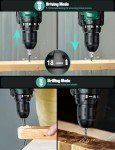 Cordless Hammer Drill Kit with Screw Bits