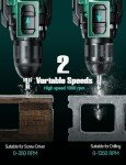 Cordless Hammer Drill Kit with Screw Bits