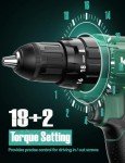 Cordless Hammer Drill Kit with Screw Bits
