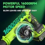 20V Cordless Leaf Blower with Battery & Charger