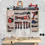 Wall-Mounted Power Tool Organizer and Charging Station