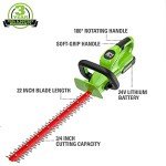 Greenworks 24V Cordless 22" Hedge Trimmer with Battery