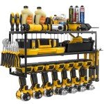 7-Drill Wall Mount Power Tool Organizer