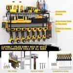 7-Drill Wall Mount Power Tool Organizer