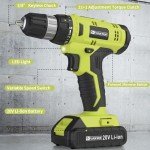 FADAKWALT 20V Cordless Drill Set with Battery