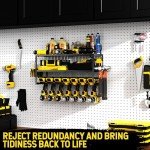7-Drill Wall Mount Power Tool Organizer