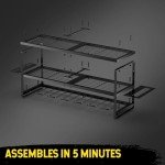 7-Drill Wall Mount Power Tool Organizer