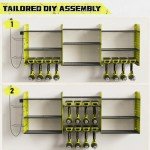 Heavy-Duty Wall Mount Power Tool Organizer Rack