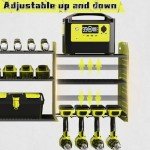 Heavy-Duty Wall Mount Power Tool Organizer Rack