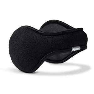 180s Fleece Earmuffs – Black, Behind-the-Head Design