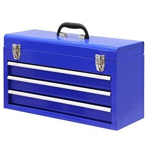 BIG RED 20" Portable Steel Tool Box with Drawers