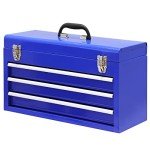 BIG RED 20" Portable Steel Tool Box with Drawers