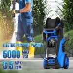 5000 PSI Electric Pressure Washer with Foam Cannon
