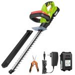 VIVOSUN 20" Cordless Hedge Trimmer with Battery