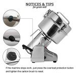 Electric Grain Mill Grinder - 1000g Stainless Steel