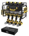 WellMall Wall-Mounted Power Tool Organizer Rack