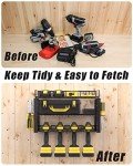 WellMall Wall-Mounted Power Tool Organizer Rack