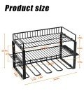 WellMall Wall-Mounted Power Tool Organizer Rack