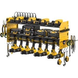 JUNNUJ Power Tool Organizer with Charging Station