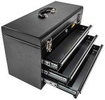 JEGS Metal 3-Drawer Toolbox with Lock & Keys
